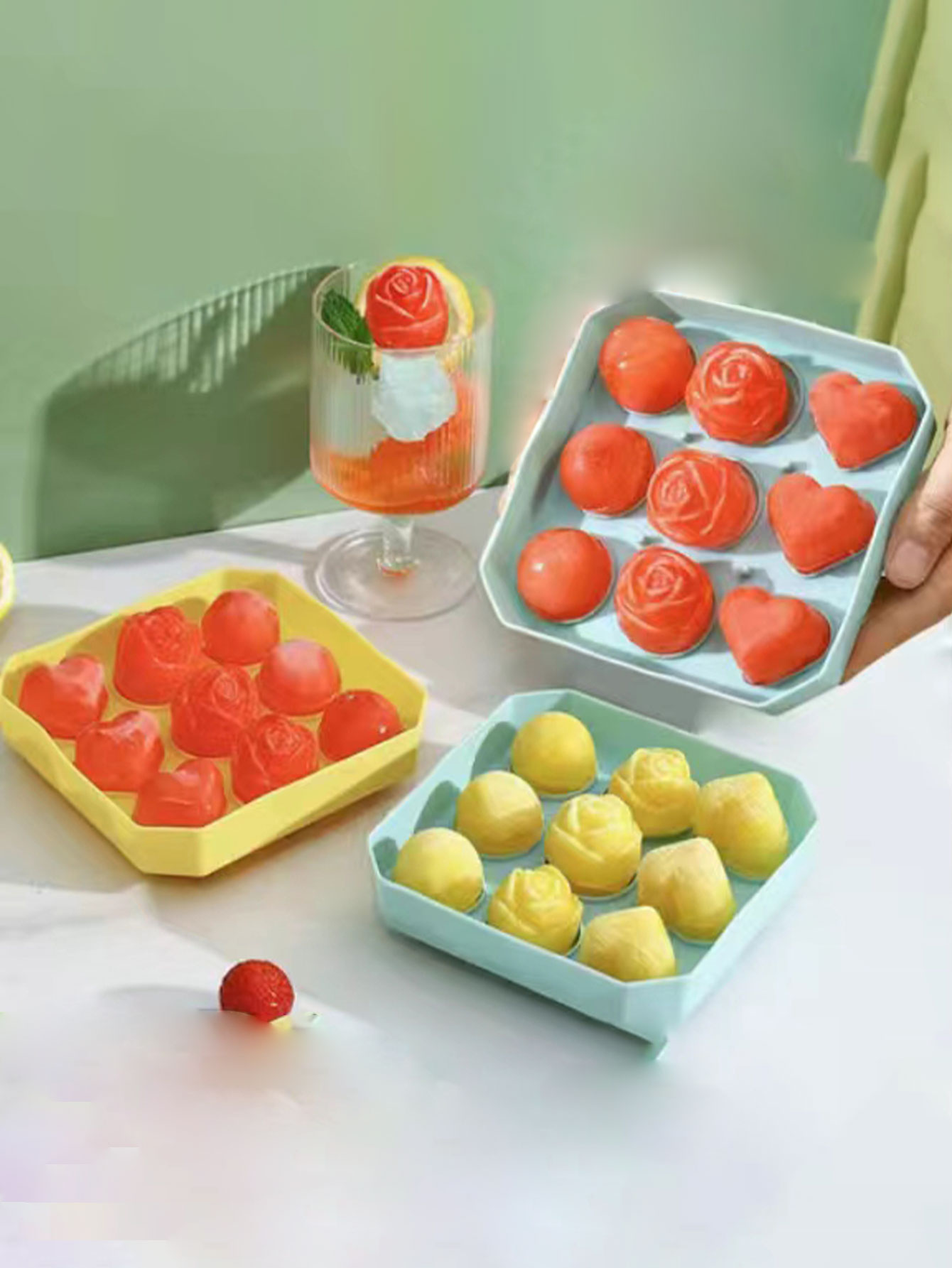 로즈 아이스 큐브 몰드 아이스 트레이 식품 등급 실리콘 - Ice Mold Sphere 리뷰 및 가격