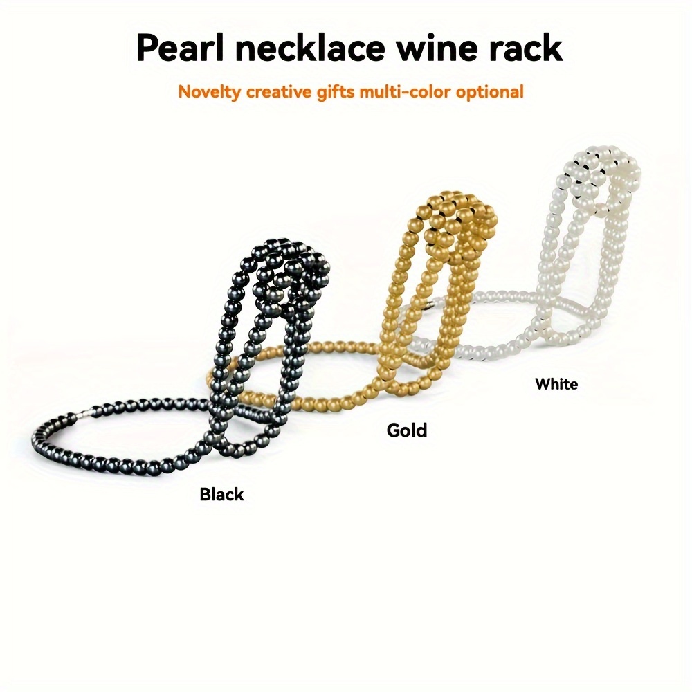 진주 목걸이 모양 무중력 와인 랙, 떠다니는 와인 병  - Home Bar Stand 리뷰 및 가격