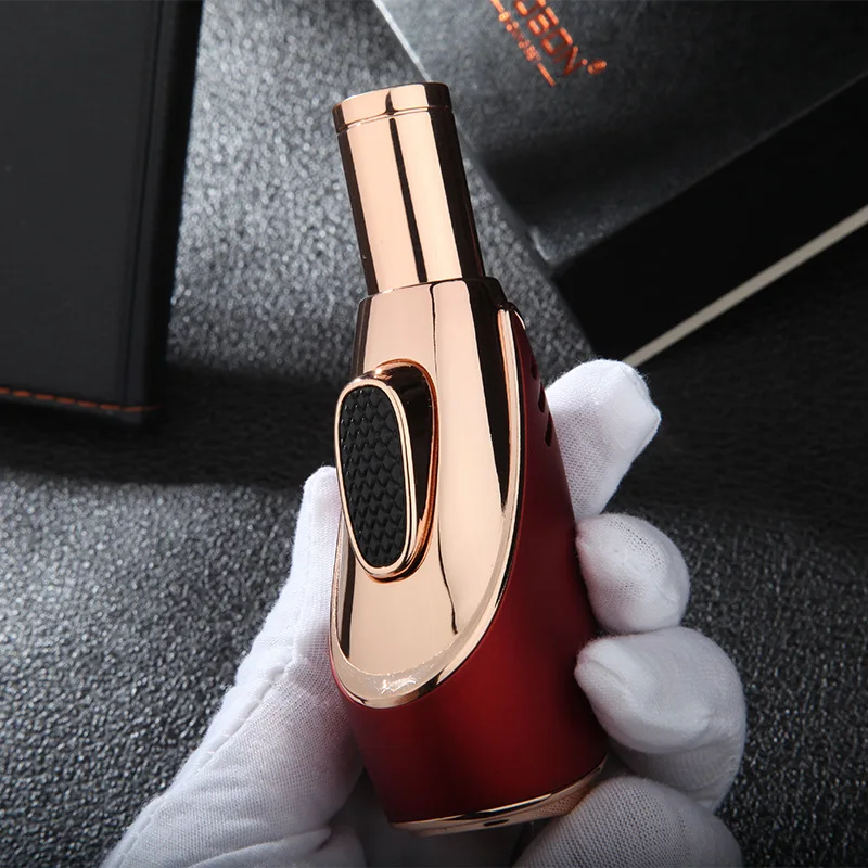 조본 방풍 블루 플레임 라이터 부탄 크리에이티브 개성  - Smoking Gun Kit 리뷰 및 가격