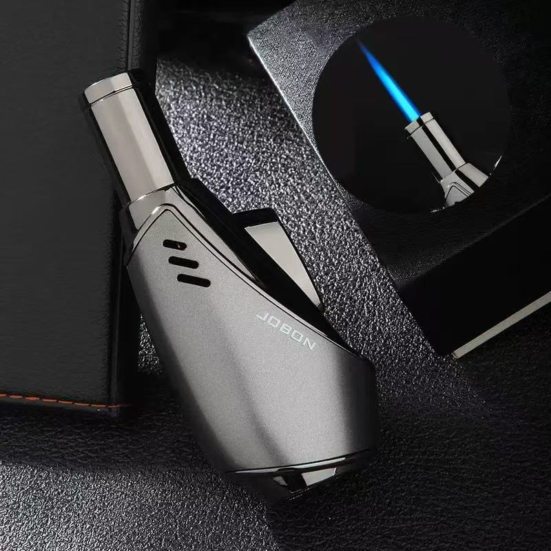 조본 방풍 블루 플레임 라이터 부탄 크리에이티브 개성  - Smoking Gun Kit 리뷰 및 가격